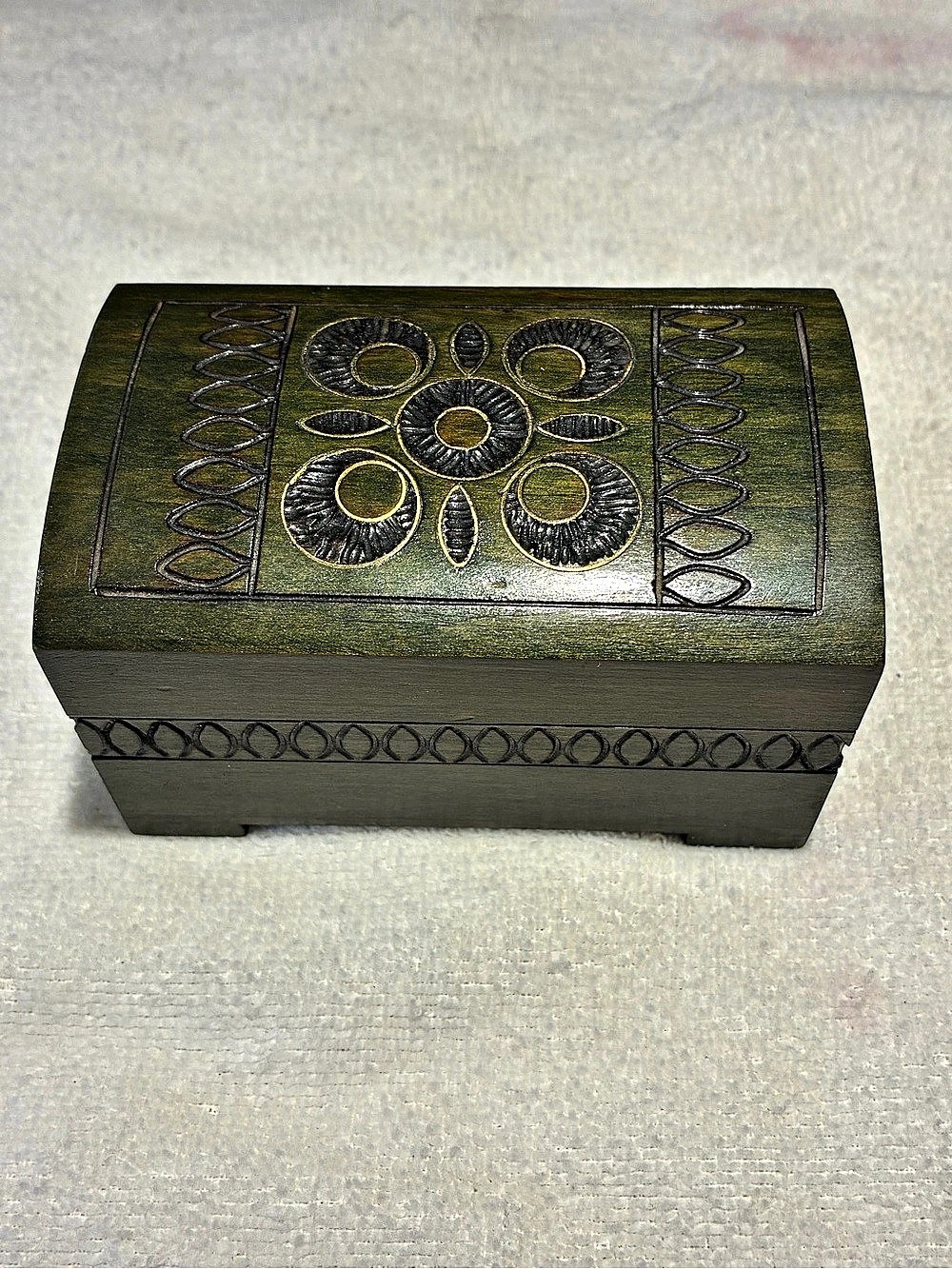 Vintage Polish Folk Art Trinket Box